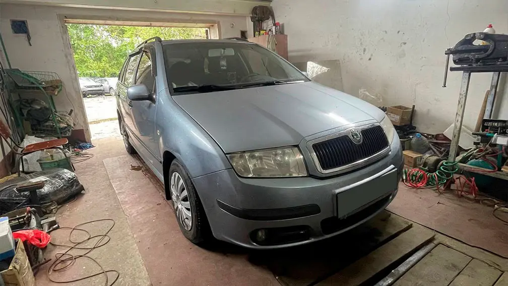 Встановлення ГБО на Skoda Fabia у Запоріжжі загальний вигляд